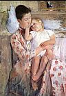 Famous Child Paintings - Mother And Child XI